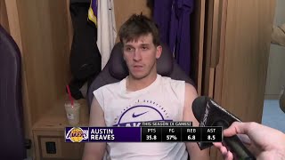 Austin Reaves POSTGAME INTERVIEWS | Portland Trail Blazers beat Los Angeles Lakers 122-108