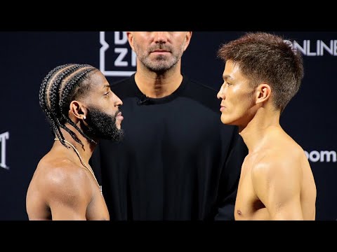 Andy Cruz vs Hinonori Mishiro FULL INTENSE WEIGH IN & FACE OFF
