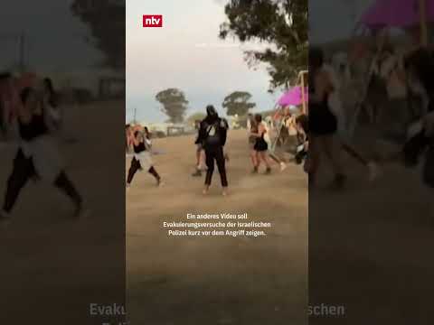 Drohnenaufnahmen zeigen das von der Hamas angegriffene Festival in #Israel | #ntv