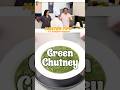 Learn my way of making the perfect green chutney!!! Comment a 💚 if you loved it. | #shorts