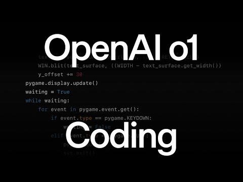 Video Game Coding with OpenAI o1