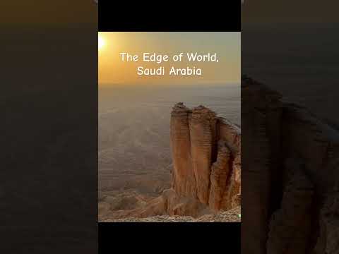 终于看到了The Edge of World 世界的天涯！#saudiarabia #ridyah🇸🇦 #desertsafari #beautifulview#travel