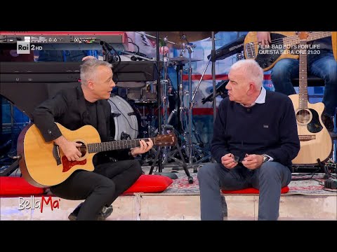 Pierluigi Diaco e Gene Gnocchi alla chitarra - BellaMa' 25/01/2024