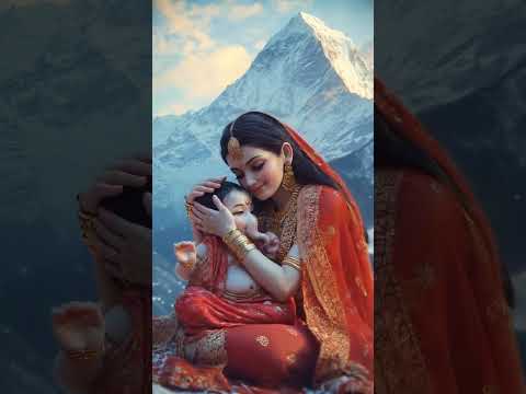 🌸 “माँ पार्वती की ममता | गोद में बाल गणेश जी” 🌸 #ParvatiMata #GaneshJi #MaaKaPyar #bhakti #shorts