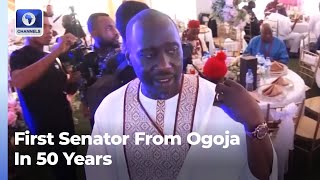 Agom Jarigbe In Thanksgiving After Becoming First Ogoja Senator In 50 Years