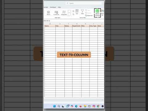 How to split text into columns !! #excel #exceltips #viral #trending #exceltricks #shorts #tips