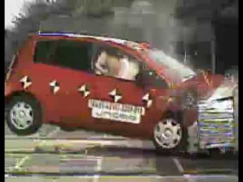 Teste de Crash de Vídeo Mitsubishi Colt 5 Portas 2004 - 2008
