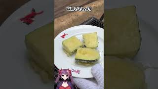 【炭火焼】ズッキーニの天ぷらはおいしい本当です　#飯テロ #bbq #shorts