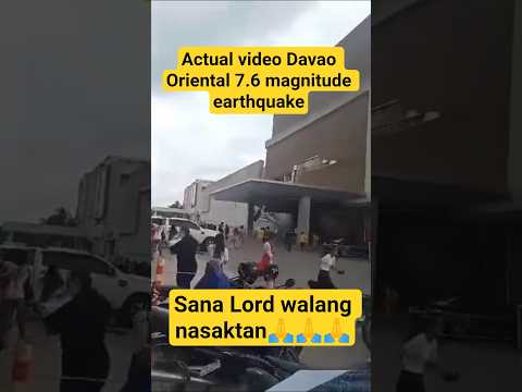 Actual Video/ Robinson Davao Oriental 7.6 magnitude Earthquake. Sana Lord walang nasaktan🙏🙏🙏#viral