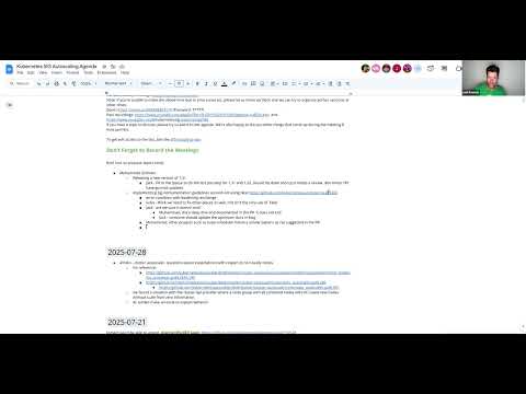 SIG Autoscaling Weekly SIG Meeting for 2025-07-28T14:00:09Z.mp4