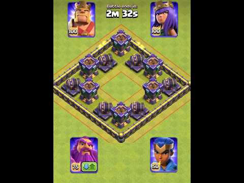 Let's see which hero can destroy this house. #shorts #shortsfeed #viralshorts #trending #foryou #coc