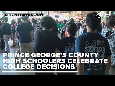 Maryland high schoolers celebrate college decisions after challenging
year