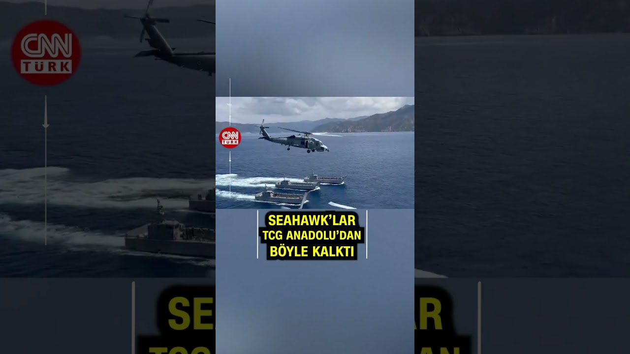İşte Seahawk'ların TCG Anadolu'dan Kalkış Anı