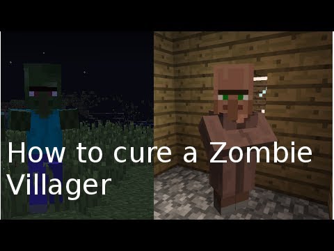 Minecraft 14 How To Cure Infected Zombie Villagers Tutorial 12w32a