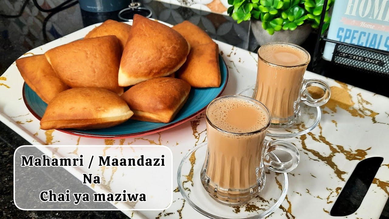 Jinsi ya kutengeneza maandazi / mahamri laini ya iliki na chai ya maziwa ya iliki 😋😋 | Breakfast tam