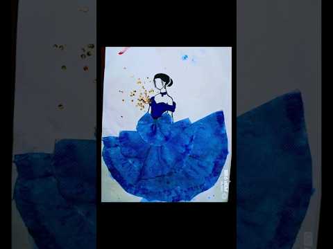 😱 amazing dress art! subscribe for more dress #dress #art #fashiondrawing #artistsharing #artyoutubr