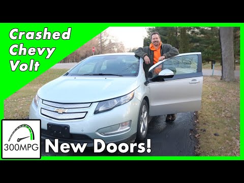 Installing New Doors on the crashed Chevy Volt