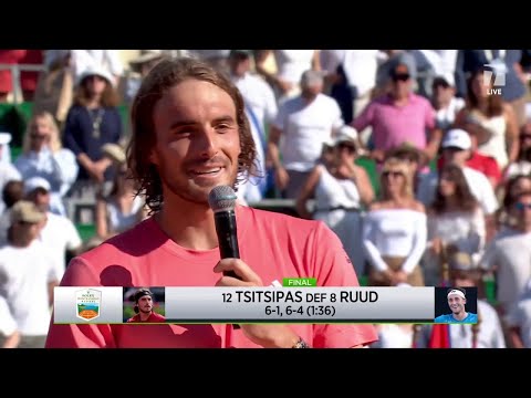 Stefanos Tsitsipas Wins 3rd Masters 1000 Title | Monte Carlo Champions Speech