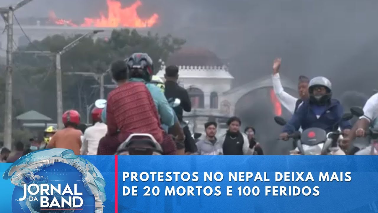 Protestos no Nepal deixa mais de 20 mortos e 100 feridos | Jornal da Band