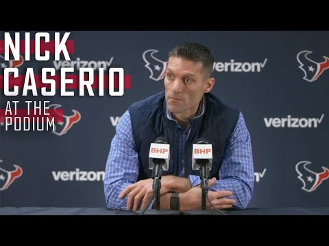Houston Texans GM Nick Caserio Meets with the Media video clip