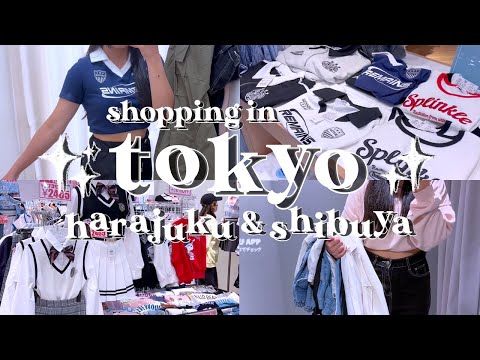 tokyo vlog 💙 | shibuya & harajuku shopping hauls 🌸🛍️ | japan