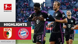 Davies & Kane Score in close Win | Augsburg — Bayern München 2-3 | Highlights MD 19 Bundesliga 23/24