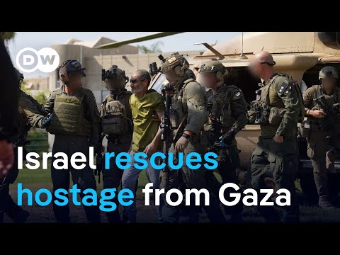 IDF: Gaza hostage Qaid Farhan Alkadi rescued in 'complex rescue operation' | DW News