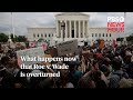 What happens now that Roe v. Wade is overturned #shorts