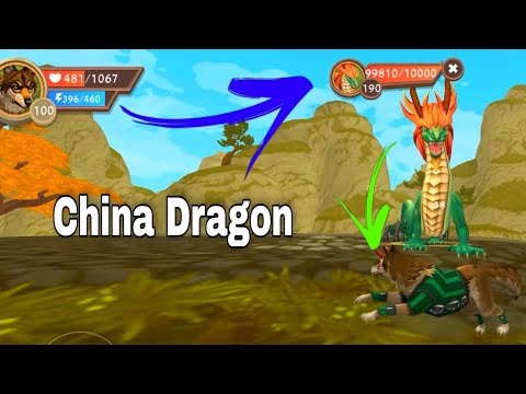 Chinese dragon in new china map (new boss china map) #chinamapwildcraft #wildcraftupdate