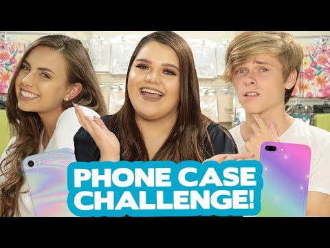 DIY PHONE CASE CHALLENGE?! w/ Karina Garcia, Luke Korns & Natalie Tasha