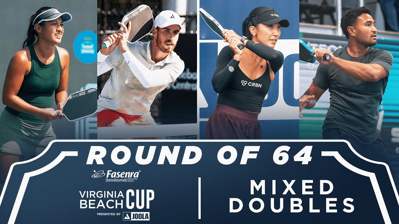 Jk.Kawamoto/Staksrud v Funaro/Teoni at the Fasenra Virginia Beach Cup presented by Joola