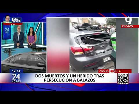 Dos muertos y un herido deja balacera en Comas: enfrentamiento sería por ajuste de cuentas