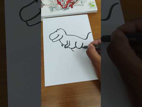 how to draw tyrannosaurus rex? #drawing #tyrannosaurus rex