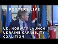 LIVE: UK and Norway launch Ukraine capability coalition