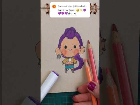 Drawing Huntrix Rumi |Kpop Demon Hunters| 🔥 #kpopdemonhunter #sodapop