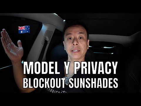 Jowua Tesla Model Y Privacy Blockout Sunshades Installation and Test