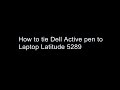 How to tie / attach Dell Active Pen to laptop / notebook with a string (Latitude 5289)
