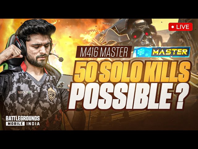 M4 GLACIER OPENING | 50 SOLO KILLS TODAY? | BGMI LIVE
