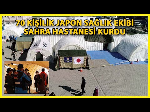 Japon Hekimler, Gaziantep’te Sahra Hastanesi Kurdu
