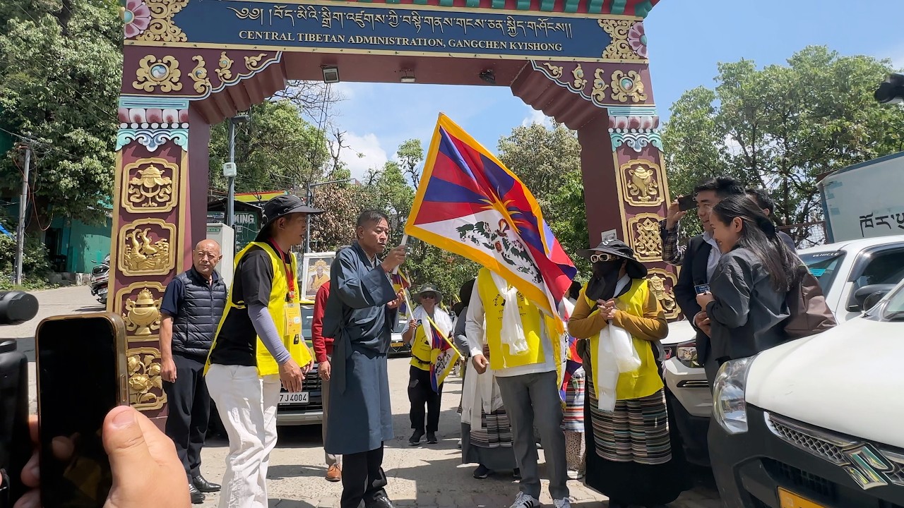 Tibetan Youth Congress Begins Black Hat March from Dharamshala to Delhi