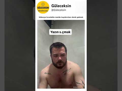Videoya tuvalette reelde kaydırırken denk gelmek