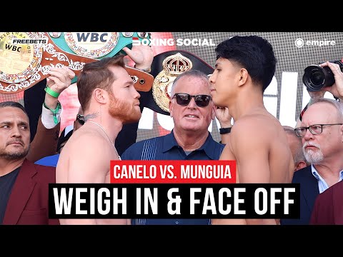 Canelo vs. Jaime munguia full weigh in & final face off | premier boxing champions