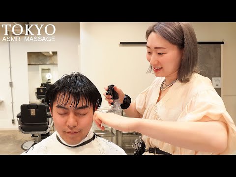 ASMR💈疲れたらココ！睡眠ヘアカット・がっつりマッサージでリラックスできる理容室