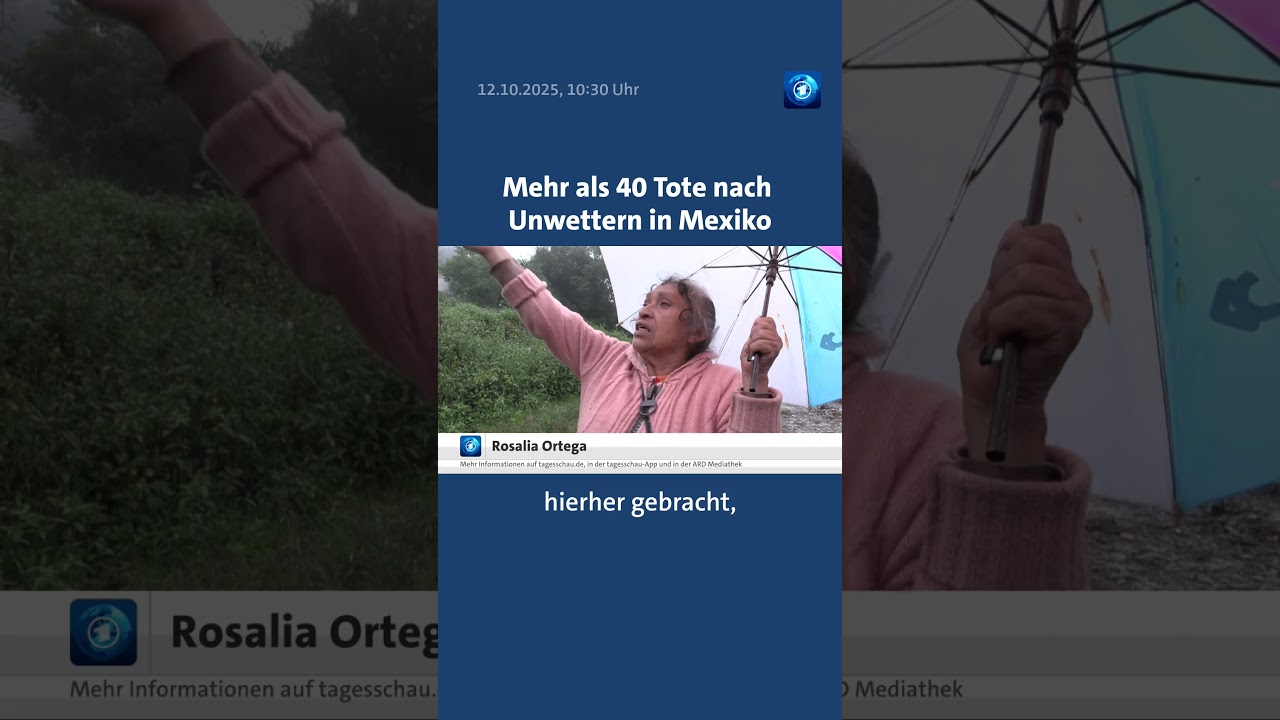 Starke Regenfälle haben ganze Landstriche Mexikos unter Wasser gesetzt. mexiko tagesschau