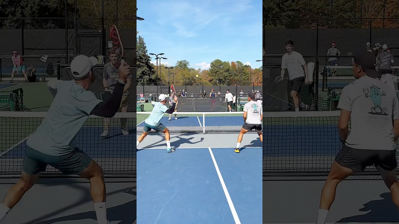 The lob/overhead pickleball combo ☄️