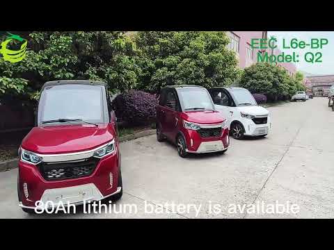 electric vehicle electric car 2022 New EEC L6e-BP Electric City Car with F/ 1+R/2 seat