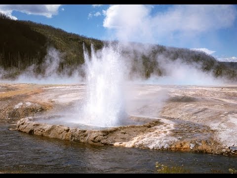 ♥♥ Relaxing 3 Hour Video of Geyser at Yellowstone