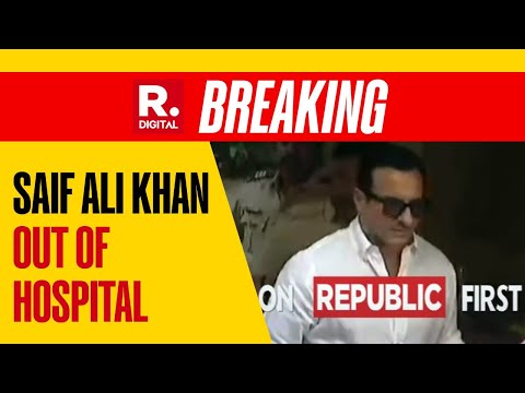 Saif Ali Khan Leaves Lilavati Hospital Amid Heavy Security | Breaking News | Republic TV LIVE