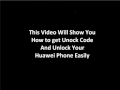 Huawei C260e Unlock Code - Free Instructions