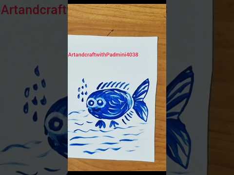 How to make fish easy (fingerart)🐟🐠🦈#shortsfeed #art #fish